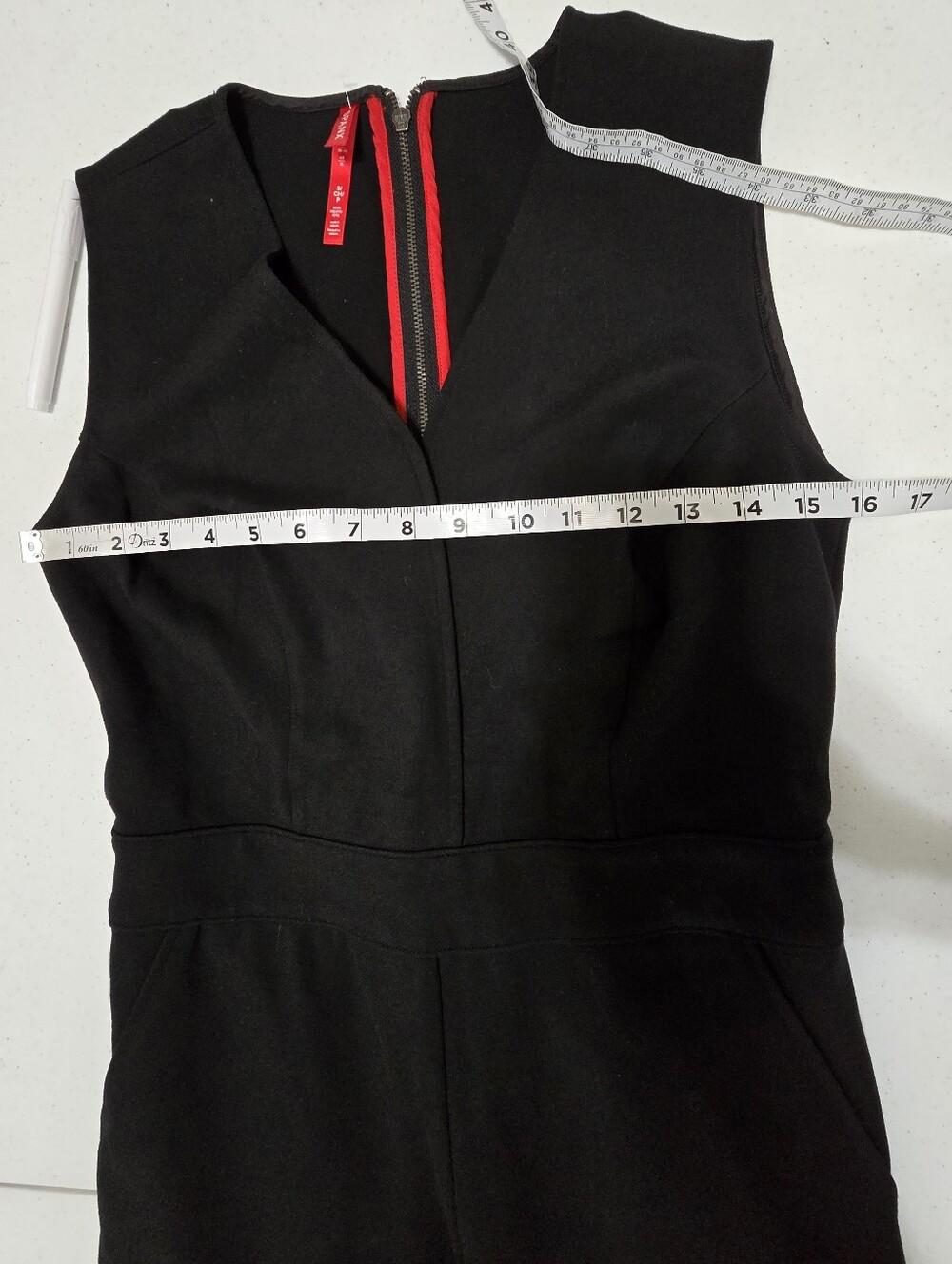 Spanx The Perfect Jumpsuit Black Women's Small Petite Sleeveless - Picture 6 of 11